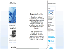 Tablet Screenshot of datasafexl.com